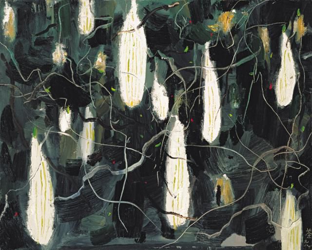 우관중의 유화 '여주 고향'. 홍콩예술박물관 제공