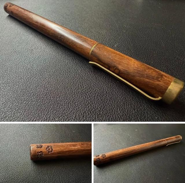 문재인 전 대통령이 재임 시절 사용했던 수제 네임펜의 외관. 탁현민 전 청와대 의전비서관 페이스북 캡처