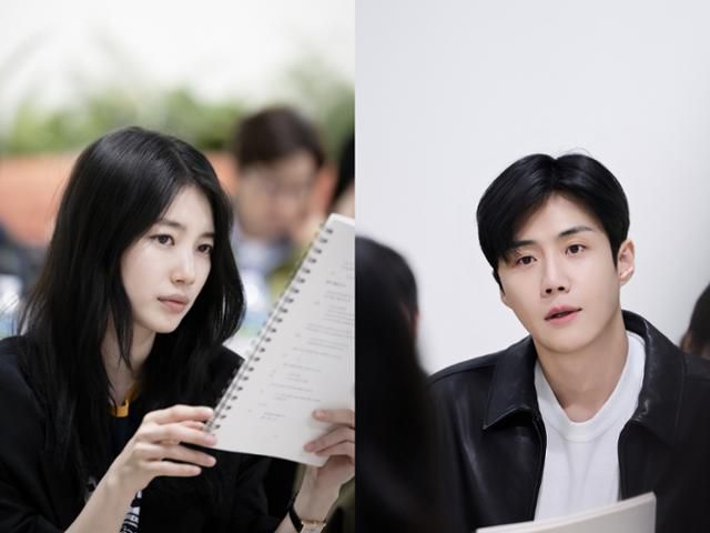 수지(왼쪽)와 김선호가 '현혹'으로 호흡을 맞춘다. '현혹'은 1935년 경성, 반세기가 넘도록 세상 밖으로 나오지 않아 의혹과 소문이 가득한 매혹적인 여인 송정화의 초상화를 의뢰 받은 화가 윤이호의 이야기를 담는 작품이다. 월트디즈니 컴퍼니 코리아 제공