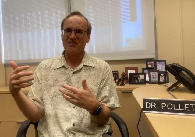 27일 미국 캘리포니아주(州) 새너제이주립대 캠퍼스 연구실에서 만난 크리스 폴레트 새너제이주립대 컴퓨터공학과 교수가 2000년대 이후 고용사이클이 얼어붙으면 시차를 두고 입학이 늘었다고 말했다. 실리콘밸리=박지연 특파원