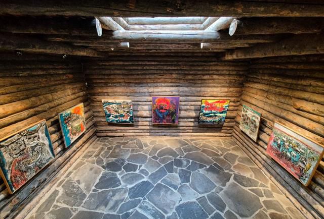 핀란드 라플란드 키틸라 새레스퇴니에미 미술관 본관 주 회랑