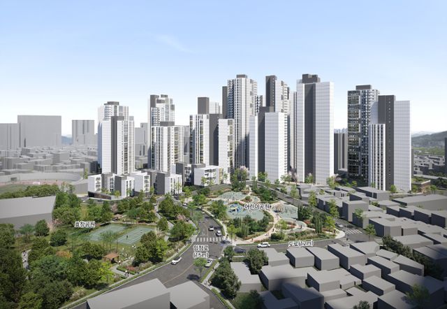 최고 41층, 2,679가구 규모로 재건축될 서울 양천구 목동 11단지 아파트 조감도. 서울시 제공