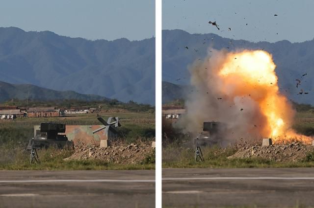 북한 노동당 기관지 노동신문은 19일 김정은 북한 국무위원장이 전날 무인항공기술연합체 산하 연구소와 기업소를 방문해 무인 무장 장비의 성능시험을 지도했다고 보도했다. 평양 노동신문=뉴스1