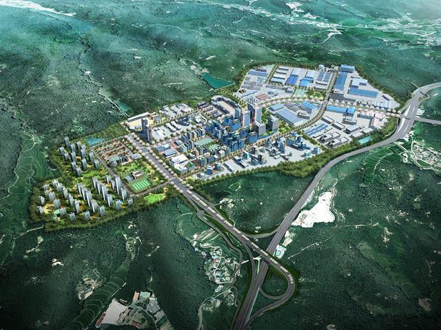 경북 포항 경제자유구역 투시도. 포항시 제공