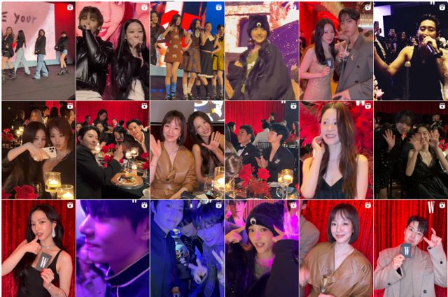 많은 연예인이 참여한 W코리아 유방암 행사. 인스타그램