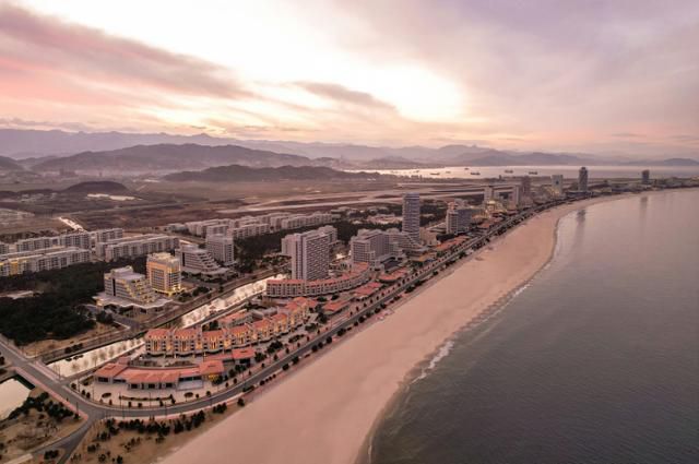 북한 노동당 기관지 노동신문에 실린 갈마해안관광지구. 평양=노동신문 뉴스 1