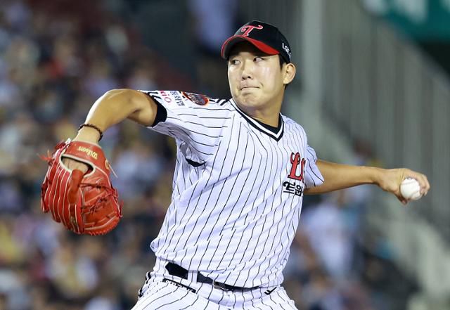 LG의 3차전 선발 투수 손주영. 뉴시스