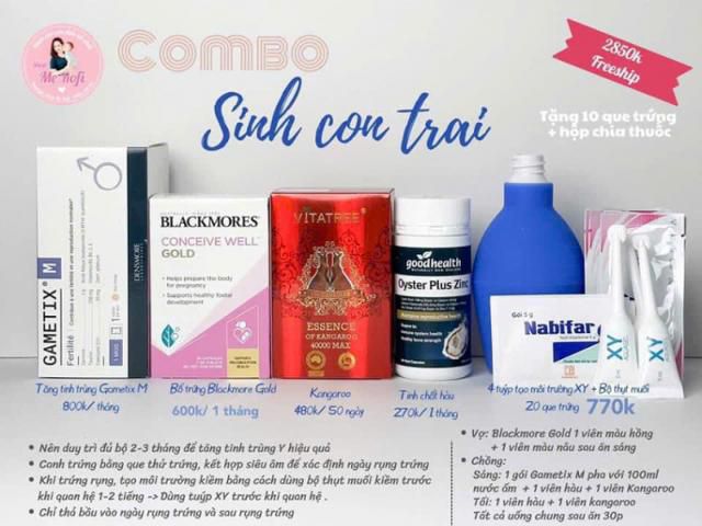 '아들을 낳는데 도움이 된다'는 건강보조제 온라인 광고. 정자 수를 늘려주는 약품과 정력 보조제, XY염색체 환경 조성용 젤 등이 담긴 세트를 285만 동에 팔고 있다. 공안년전 캡처