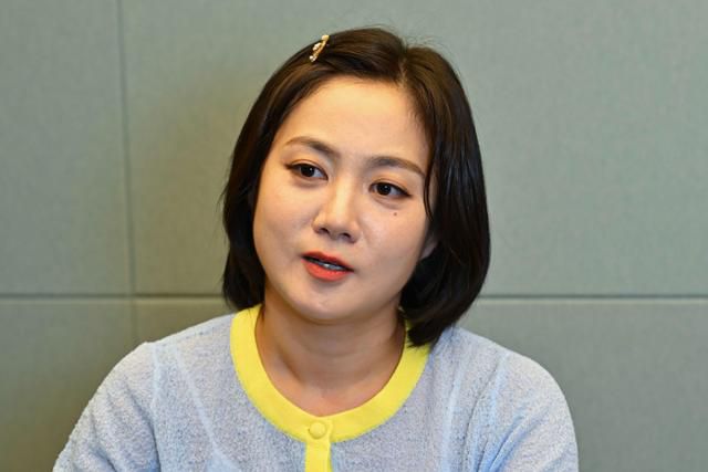 방송인 박나래가 9월 22일 서울 마포구 MBC 사옥에서 본보와 인터뷰하고 있다. 강예진 기자