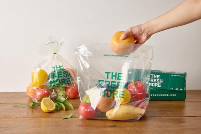 더프레쉬모어가 개발한 '프레쉬팩'은 과일과 채소를 담아 두면 신선한 상태가 오래 유지된다. 더프레쉬모어 제공