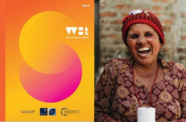 유엔이 내놓는 ‘세계행복보고서’(WHR) 표지와 속지. 한국은 놀라운 경제성장에도 불구하고 50위권 대에 머물러 경제규모에 비해 상대적으로 낮은 행복도를 보이는 대표적 국가로 꼽힌다. 보고서 캡처