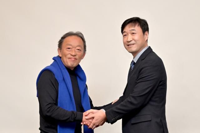 정명훈 신임 KBS교향악단 음악감독과 이승환 KBS교향악단 사장. KBS교향악단 제공