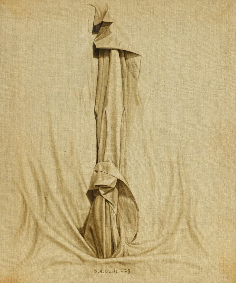 박장년, 마포 78-40, 생마포에 유채, 72.7x60.6cm, 1978 (80호)