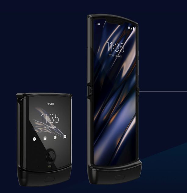 지난해 11월 공개된 모토로라의 첫 번째 폴더블폰 ‘모토로라 레이저 2019’. [모토로라 제공]