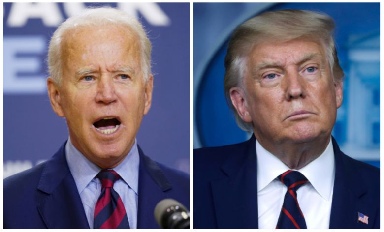 조 바이든(왼쪽) 미국 민주당 대선 후보와 도널드 트럼프 미국 대통령. [로이터]