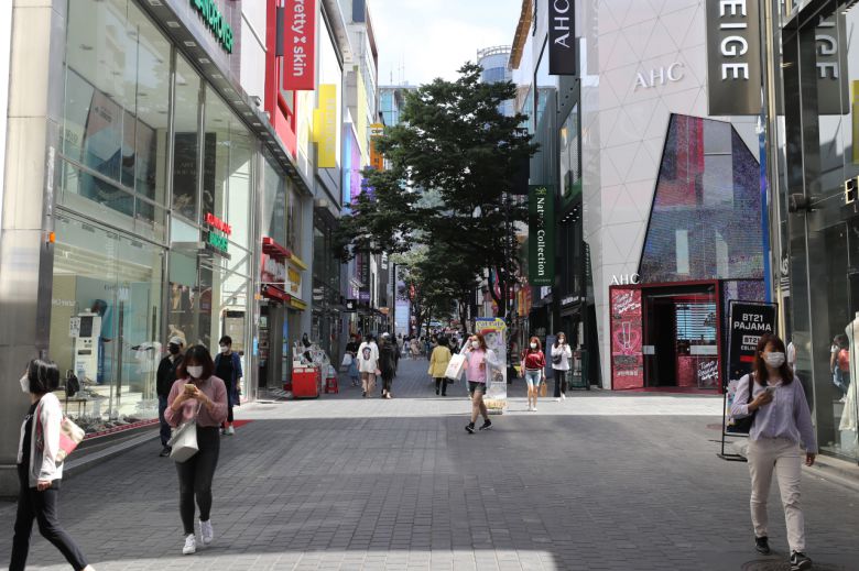 한산한 서울 명동 거리 [연합뉴스]