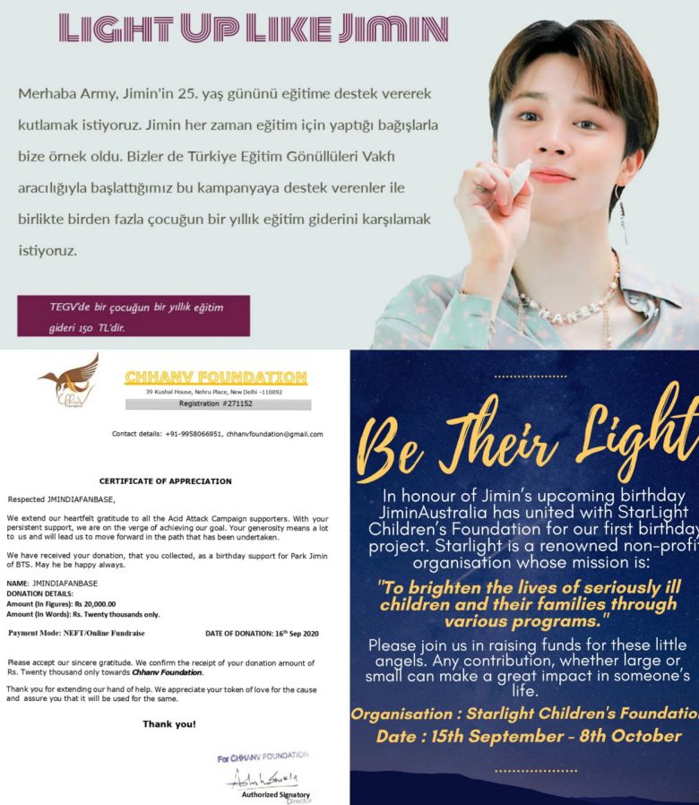 평소 꾸준한 기부와 위로를 통해 솔선수범 해 온 '나의 가수' 지민에 대한 전세계 팬들의 사랑과 신뢰를 바탕으로 한 선한 영향력의 표본이자 결과라 할 수 있다.