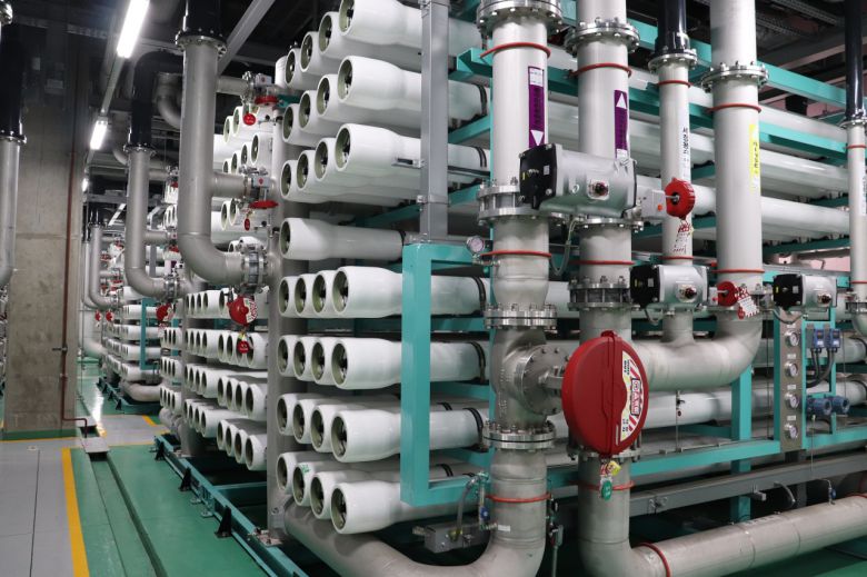 삼성디스플레이 아산캠퍼스 내 공정용수 재이용 RO(Reverse Osmosis) 시설 [삼성디스플레이 제공]