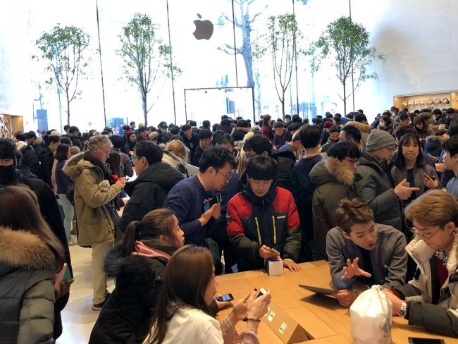 서울 신사동 가로수길 애플스토어 [헤럴드DB]