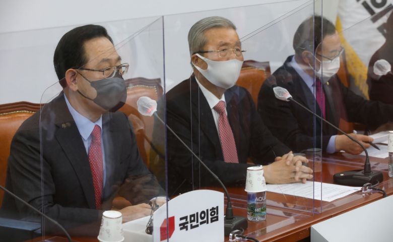 주호영 국민의힘 원내대표가 29일 오전 서울 여의도 국회에서 열린 비상대책위원회 회의에서 발언하고 있다. [연합]