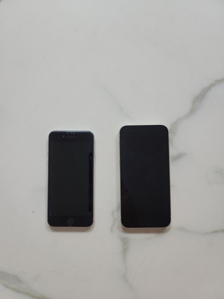 (좌) 아이폰SE2 (우) 아이폰12