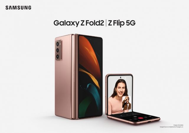 갤럭시Z폴드2(왼쪽)와 갤럭시Z플립 5G(오른쪽) [삼성전자 제공]