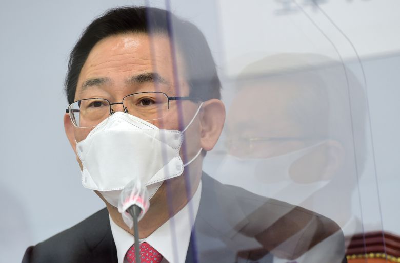 주호영 국민의힘 원내대표가 26일 국회에서 열린 비상대책위원회의에서 발언하고 있다. [이상섭 기자/babtong@heraldcorp.com]