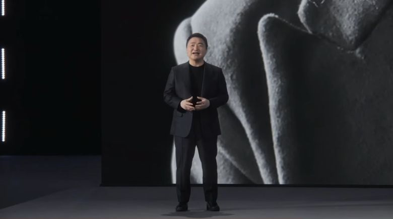 삼성전자 갤럭시언팩 2021에서 삼성전자 갤럭시 제품들의 혁신을 강조하는 노태문 삼성전자 무선사업부장(사장). [삼성전자 갤럭시언팩 2021 캡쳐]