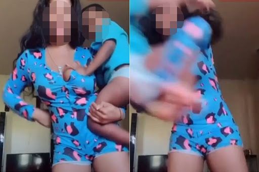 지난해 9월 논란이 일었던 틱톡 '아기던지기' 챌린지. 특정 노래에 맞춰 립싱크를 하다 정해진 가사 부분에서 아기를 카메라 밖으로 던진 후 계속해서 춤을 추는 챌린지다. [틱톡 캡처]