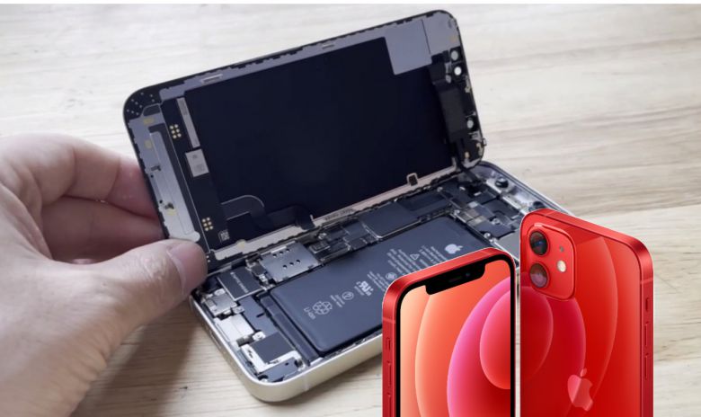 아이폰12미니 내부 [사진=GSM아레나]