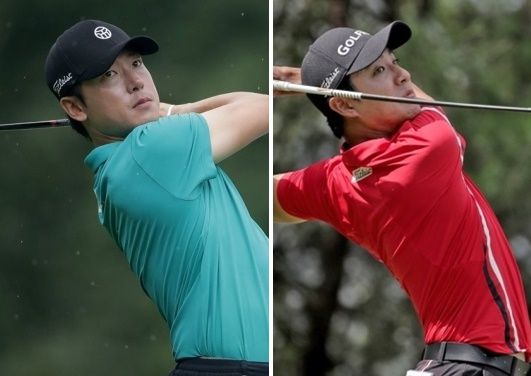 김태훈(왼쪽)과 김한별 [KPGA 제공]