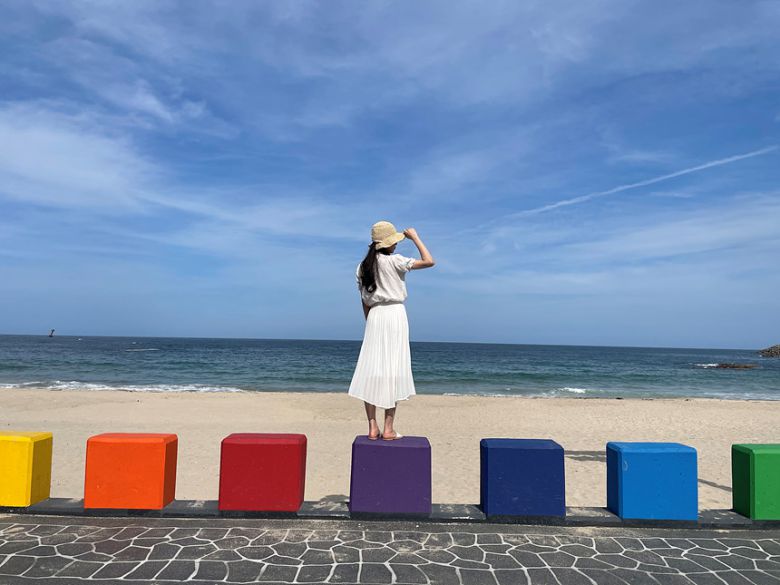 아야진 레인보우 돌다리