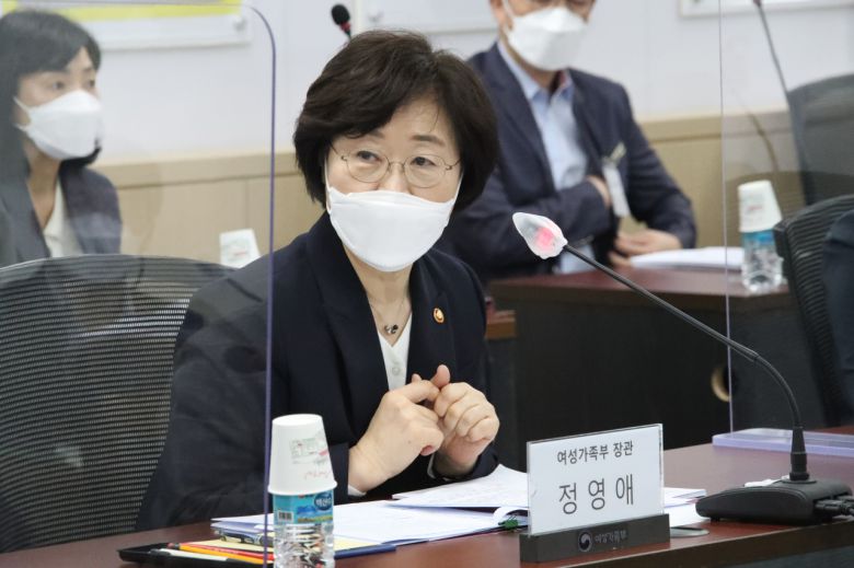 정영애 여성가족부 장관 [연합]