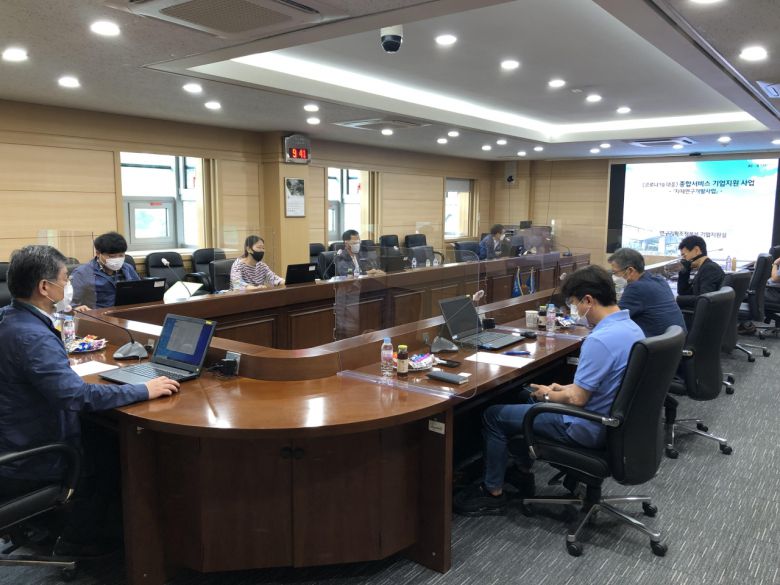 한국재료연구원에서 개최된 ‘기업 수요기술 선정평가’회의 모습.[한국재료연구원 제공]