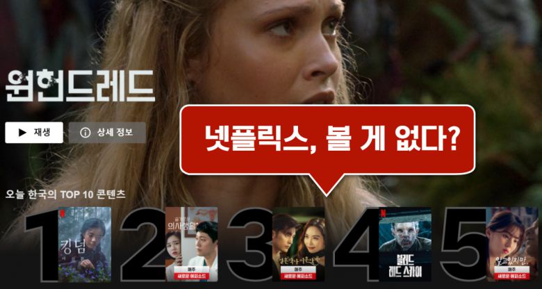 넷플릭스 홈페이지 캡처