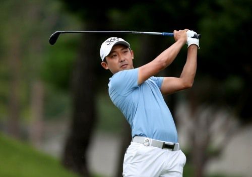 5번 홀에서 샷을 날리고 있는 박준원. [사진=KPGA]