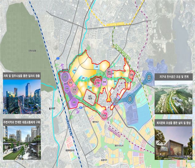 3차 신규 공공택지로 지정된 화성진안 개발구상안 [국토교통부]