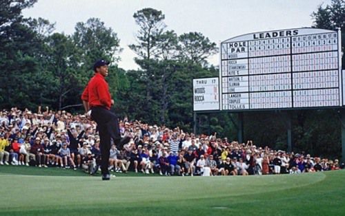 타이거  우즈는 1997년 첫 메이저 우승부터 압도적이었다.