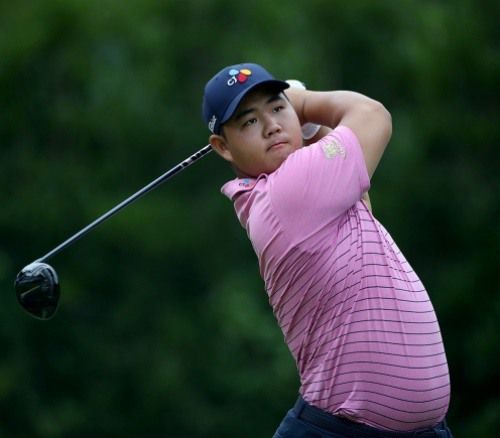 박상현과 대상 포인트 경쟁 중인 김주형. [사진=KPGA]