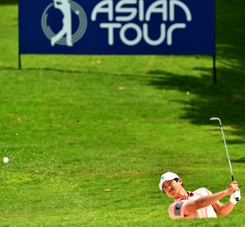 장동규가 22일 무빙데이에서 타수를 잃었다. [사진=아시안투어]