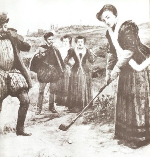 최초의 여성 골퍼였던 스코틀랜드 메리 여왕.