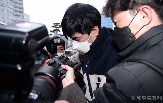 지난해 11월 전 연인을 스토킹한 뒤 살해한 김병찬의 모습. [헤럴드경제DB]