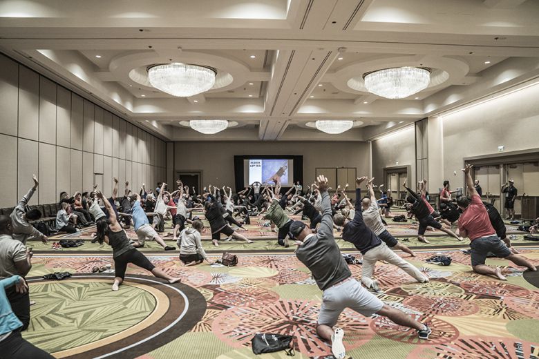 골프 피트니스 모습./KPGA 제공