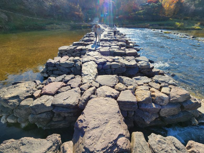 신비스럽고 놀랍다고 다리위에서 지나치게 발랄하면 곤란하다. 디딤발을 잘 보고 건너도 충분히 재미있다.