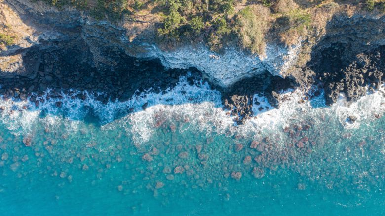 제주 해식애와 겨울바다