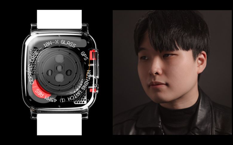 영남대 산업디자인과 오준서 학생이 디자인한 ‘낫싱워치(Nothing Watch)’ [Behance 홈페이지]