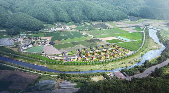 테마잔원주택 단지조성 조감도(봉화군 제공)