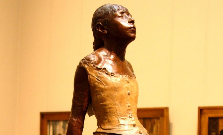 에드가 드가, 14살의 어린 무희(일부 확대) [Wikimedia commons]