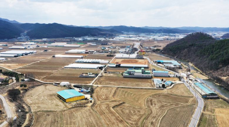 삼성이 세계 최대 규모의 시스템 반도체 클러스터를 지을 경기도 용인시 처인구 남사읍 일대 [연합]