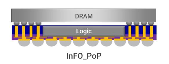 TSMC의 집적된 팬아웃(InFO) 웨이퍼레벨패키지(WLP) 예시 중 일부 [TSMC 홈페이지 캡처]